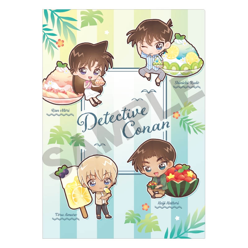 【グッズ-クリアファイル】名探偵コナン シングルクリアファイル グリーン きゃらペコ夏