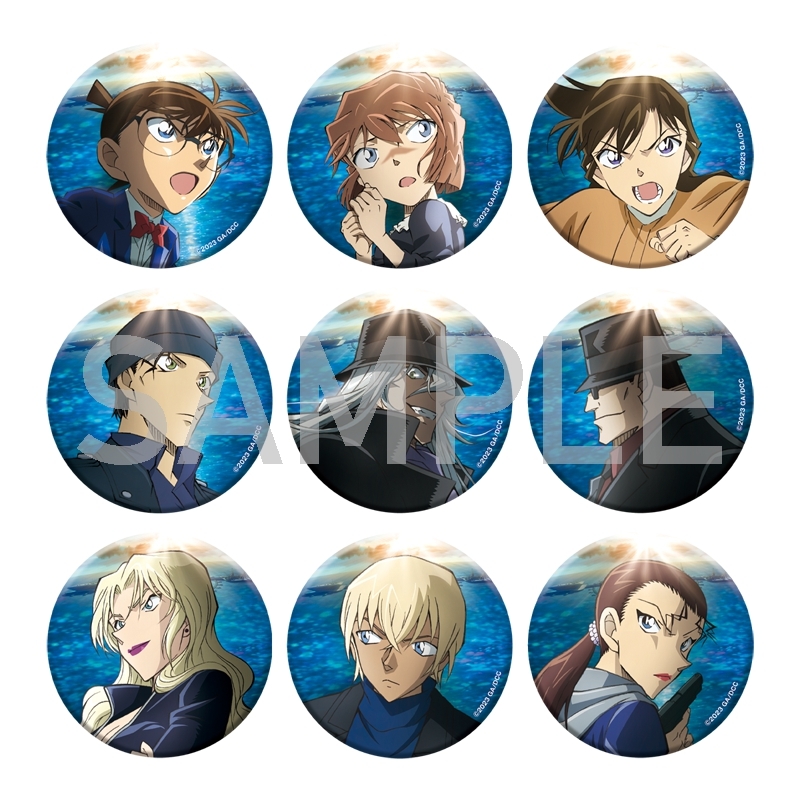 【グッズ-ミラー】劇場版「名探偵コナン 黒鉄の魚影」 トレーディング缶ミラー(本ポスター)(9種)【再販】