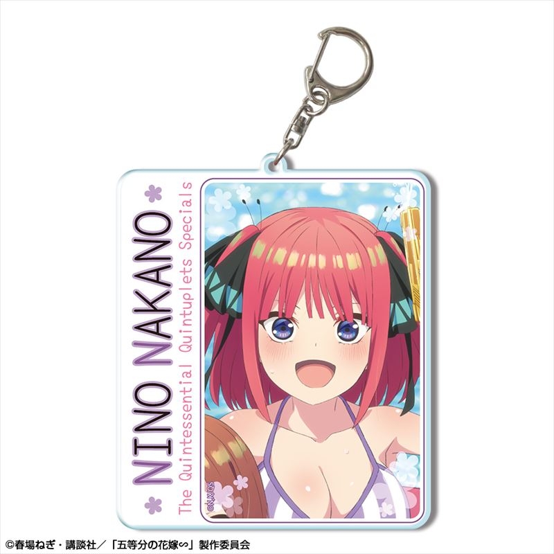 【グッズ-キーホルダー】五等分の花嫁∽ ビッグアクリルキーホルダー デザイン07(中野二乃/B)