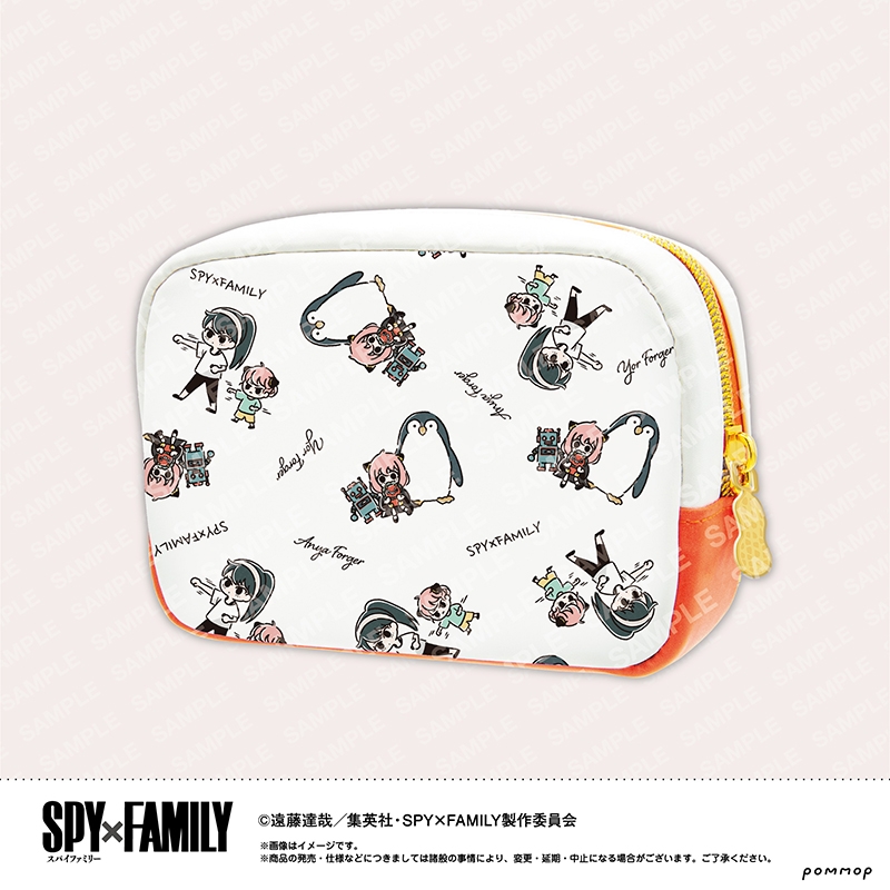 【グッズ-ポーチ】SPY×FAMILY ゆるスタmini ポーチ（A オレンジ)