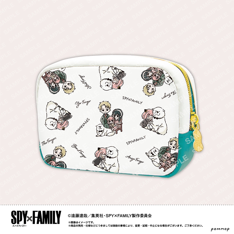 【グッズ-ポーチ】SPY×FAMILY ゆるスタmini ポーチ（B グリーン)