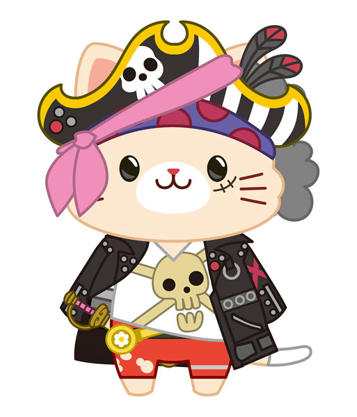 ONE PIECE withCAT アイマスク付きぬいぐるみキーホルダー ルフィ