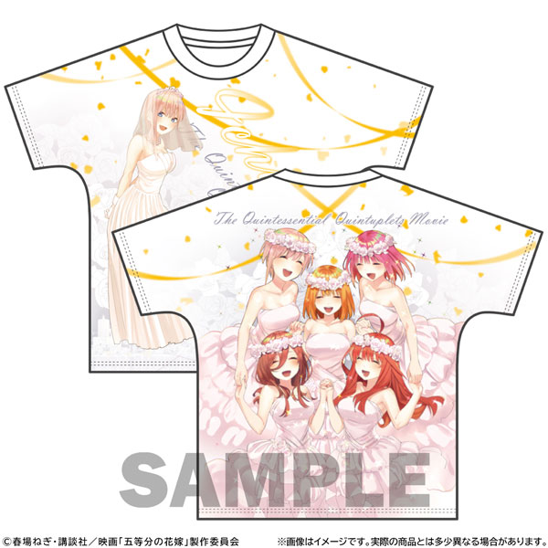 映画「五等分の花嫁」 フルグラフィックTシャツ エンディングVer. 中野一花 L