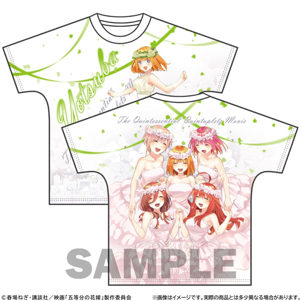 映画「五等分の花嫁」 フルグラフィックTシャツ エンディングVer. 中野四葉 L