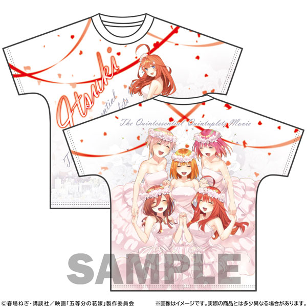 映画「五等分の花嫁」 フルグラフィックTシャツ エンディングVer. 中野五月 L